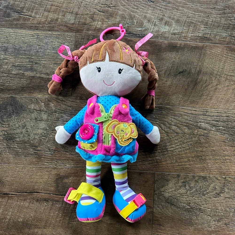 June Garden Dressy Friends Belle educational plush doll